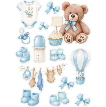 Jedlá dekorace na dort NAROZENÍ-18 Materiál: Jedlý papír