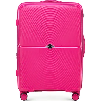 Střední růžový kufr s kruhy | WITTCHEN | 56-3T-302-34