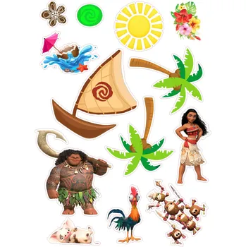 Jedlá dekorace na dort ODVÁŽNÁ VAIANA-07 Materiál: Jedlý papír