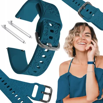 Řemínek na hodinky Řemínek ChronSmarta pro Motorola 20mm modrý