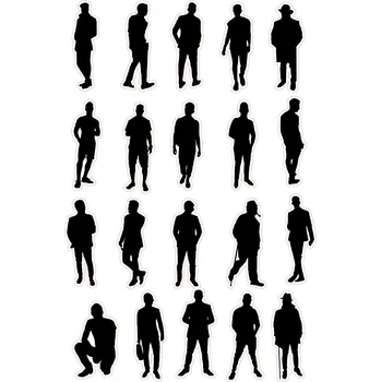 Jedlá dekorace na dort SILUETY-01 Materiál: Jedlý papír