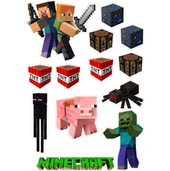 Jedlá dekorace na dort MINECRAFT-37 Materiál: Jedlý papír