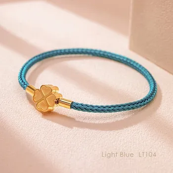 Náramek Náramek čtyřlístek z oceli Moonlight | dámský náramek, náramek štěstí - LT104 , 20 cm