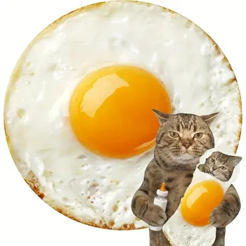 Dětská deka Teplá kulatá vtipná deka na zimu | deka, přehoz, pizza deka, tortila deka - vejce pocahn , Kulatý 59 palců (1,5 m))