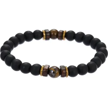 Náramek Přírodní korálkový náramek s tiger eye | minerální náramek, pánský náramek - P