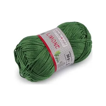 Příze Bavlněná pletací příze Limone 50 g - 1 ks - 38 (205) zelená trávová