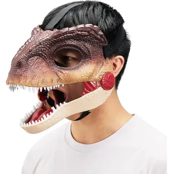 Karnevalová maska Dinosauří maska s pohyblivou tlamou | halloween maska, dětská maska - B.
