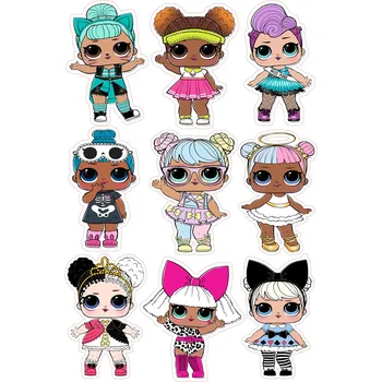 Jedlá dekorace na dort L.O.L-10 Materiál: Jedlý papír