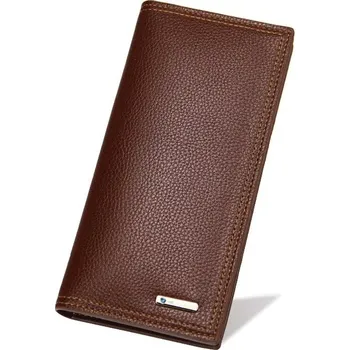 Peněženka Pánská slim peněženka vintage styl | dlouhá peněženka, držák karet - lehká káva1