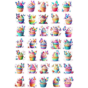 Jedlá dekorace na dort MOTYLI-46 Materiál: Jedlý papír