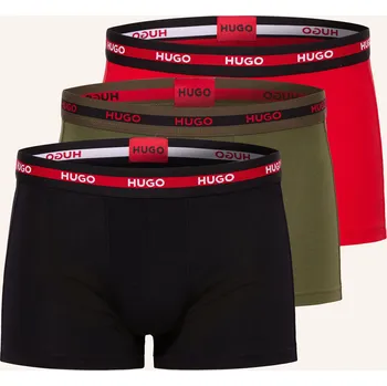 Pánské spodní prádlo Hugo Pánské Boxerky Triplet Planet, 3 Kusy V Balení, khaki /...