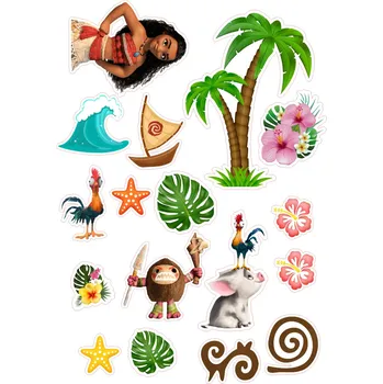 Jedlá dekorace na dort ODVÁŽNÁ VAIANA-15 Materiál: Jedlý papír