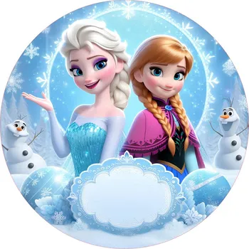 Jedlá dekorace na dort FROZEN-15 Materiál: Jedlý papír