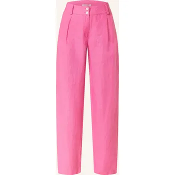 Dámské kalhoty Lilienfels Dámské Lněné Kalhoty, růžová, 34