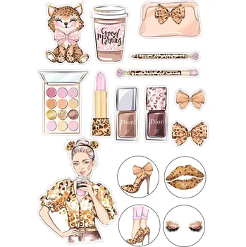 Jedlá dekorace na dort SILUETY BAREVNÉ-09 Materiál: Jedlý papír