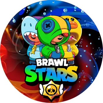 Jedlá dekorace na dort BRAWL STARS-35 Materiál: Jedlý papír