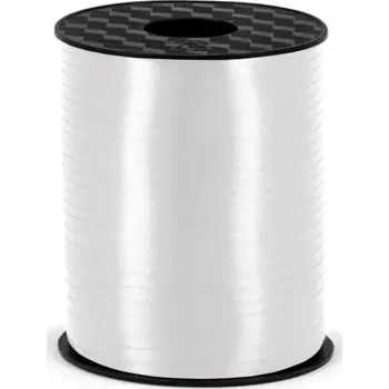 Stuha Plastová stuha bílá, 225 m