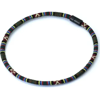 Náhrdelník Pánský boho náhrdelník v surf stylu | náhrdelník, doplněk - Tmavě zelená