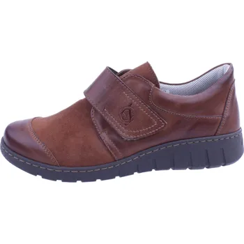 Dámské polobotky OBUV JANA ČR Boty Jana 1472 tmavě hnědé dámské kožené polobotky Velikost: 37