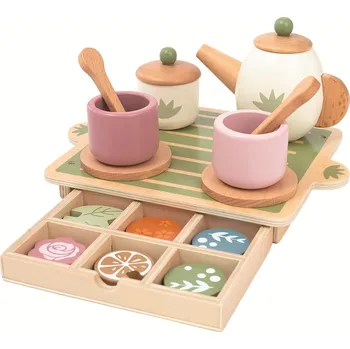 Dětská kuchyňka 2Kids Toys Dřevěný čajový set