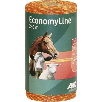 Ohradník KERBL 44520 Lanko pro elektrický ohradník EconomyLine 250m žlutá/oranžová