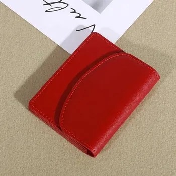 Malá dámská peněženka | dámská peněženka, minimalistická peněženka - Vínově červené