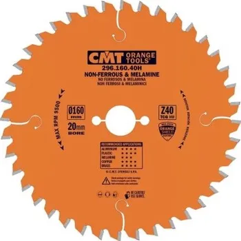 Pilový kotouč CMT Orange Tools C29618040H - Kotouč pilový pr. 180x2,8x20 mm jemný, 40 zubů na plast, lamino a neželezné kovy