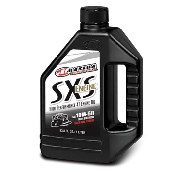Motorový olej Vysoce aditivovaný celoroční plně syntetický tri-esterový motorový olej MAXIMA RACING SXS SYNTHETIC 10W-50 balení 1 litr (vyvinutý pro vysokovýkonné sportovní a závodní stroje Side-by-Side)