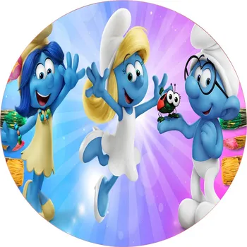 Jedlá dekorace na dort ŠMOULOVÉ-04 Materiál: Jedlý papír