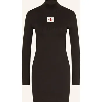 Dámské šaty Calvin Klein Jeans Dámské Žerzejové Šaty, černá, 40