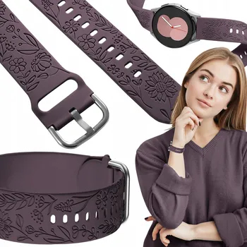 Řemínek na hodinky Řemínek ChronSmarta pro Garmin 20mm fialový