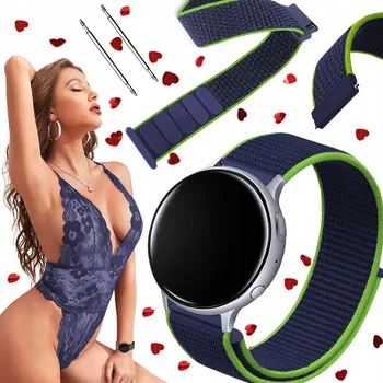 Řemínek na hodinky Řemínek pro Samsung Galaxy Watch FE chytré hodinky, tmavě modrý řemínek 20 mm