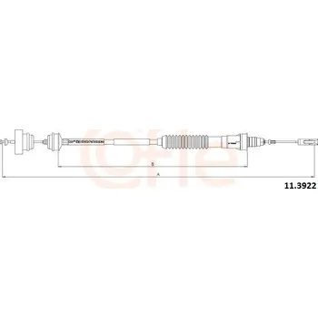 Autodíl Tažné lanko, ovládání spojky COFLE 11.3922