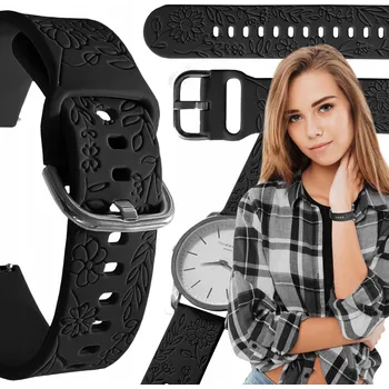 Řemínek na hodinky Řemínek ChronSmarta pro Garmin 20mm černý