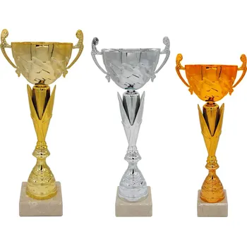 Pohár PS460 Barva: zlato, Výška: 39 cm, Průměr kalichu: 14 cm