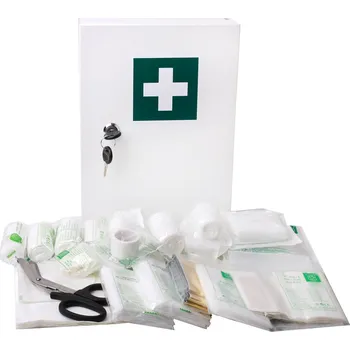 Lékárnička Závěsná plechová lékárnička M s výbavou DIN 13157