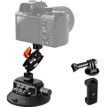 Příslušenství pro videokameru K&F 4.5" Suction Cup Camera Mount with Double Ball Head Magic Arm