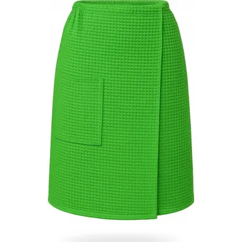 Obraz Vaflový kilt s kapsou VitalHome 100x150 cm na suchý zip do sauny, zelený