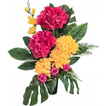 umělá květina SMUTEČNÍ KYTICE NA HROB VELKÝ KOMPOZICE UMĚLÉ KVĚTY DO VÁZY