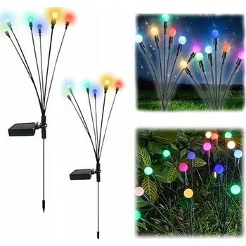 Venkovní osvětlení SOLÁRNÍ ZAHRADNÍ SVĚTLA ZAPICHOVACÍ LED KULIČKY SWING RGB
