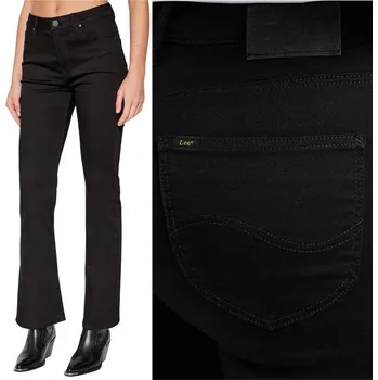 Dámské džíny Lee BREESE BOOT BOOTCUT černé dámské džíny rozšířeného střihu W33 L31