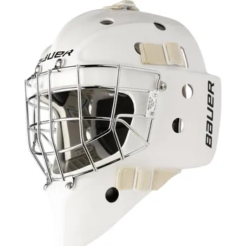 Chránič hlavy Brankárska maska Bauer 940 S25 Sr Farba: biela, Veľkosť: S, Brankárska mriežka: Certifikovaná mriežka