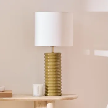 Lampička Atmosphera - Stolní lampa VINUS 1xE27/60W/230V khaki