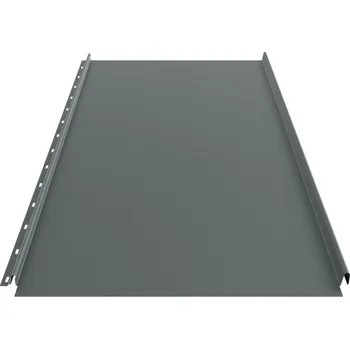 Střecha Blachdom Plechová krytina Omak Click Panel 28 - RS6 Povrchová úprava: PE lesk, Barva krytiny: Grafitová šeď RAL 7024