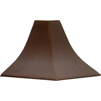 Podlahová lišta Vnější Roh 23mm k Přechodové Liště Kuchyňské Desky - Tmavý Ořech