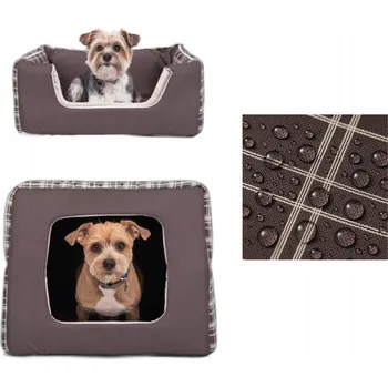 Pelíšek pro psa Doggy budka pro psa vícebarevná 40 cm x 40 cm
