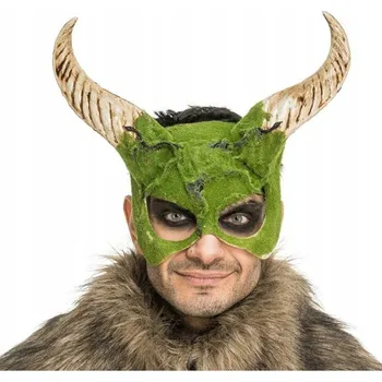 Karnevalová maska Maska na oči (benátská) Chaks plastová duch zelená
