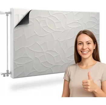 Obraz Magnetická krycí deska na radiátor 110 x 60 cm šedá