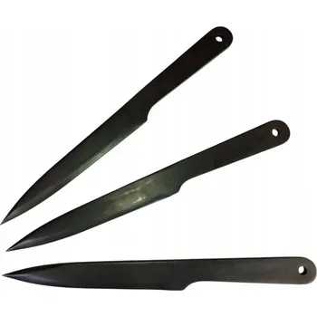 Nože pro sportovní házení KAL22 - šipky - 3 ks černé nůž