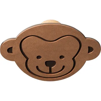 Věšák Hnědý nástěnný ocelový háček Monkey Dot Nupo – LIND DNA ID_1788008